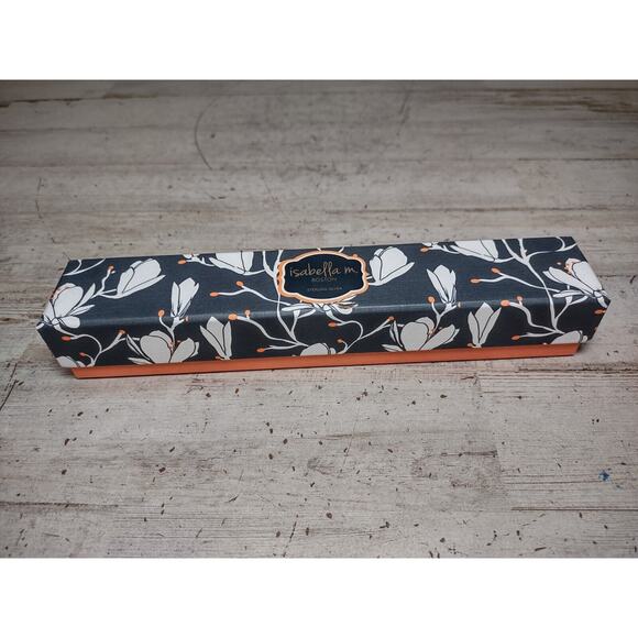 Isabella M Boston Sterling Silver Goldtone Sideways Curved Cross Bracelet in Box - Picture 7 of 9